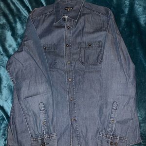 Men’s Denim Button Up Shirt